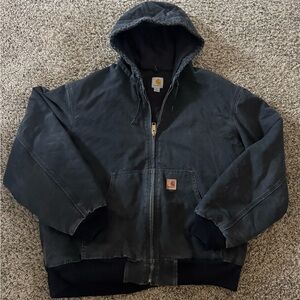 Carhartt Men's Black Hooded Jacket